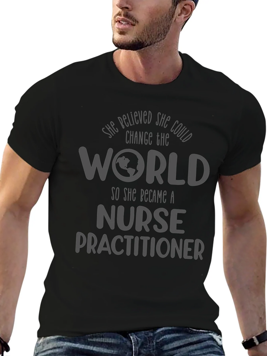 Nurse Practitioner T-Shirt - Change the World product image 5