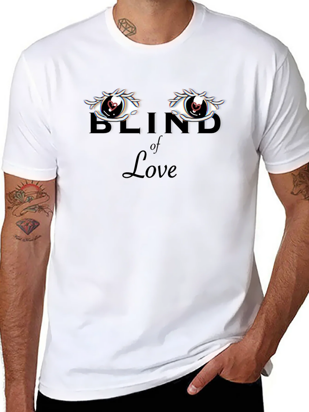 Blind of Love Graphic Tee - Black T-Shirt product image 6