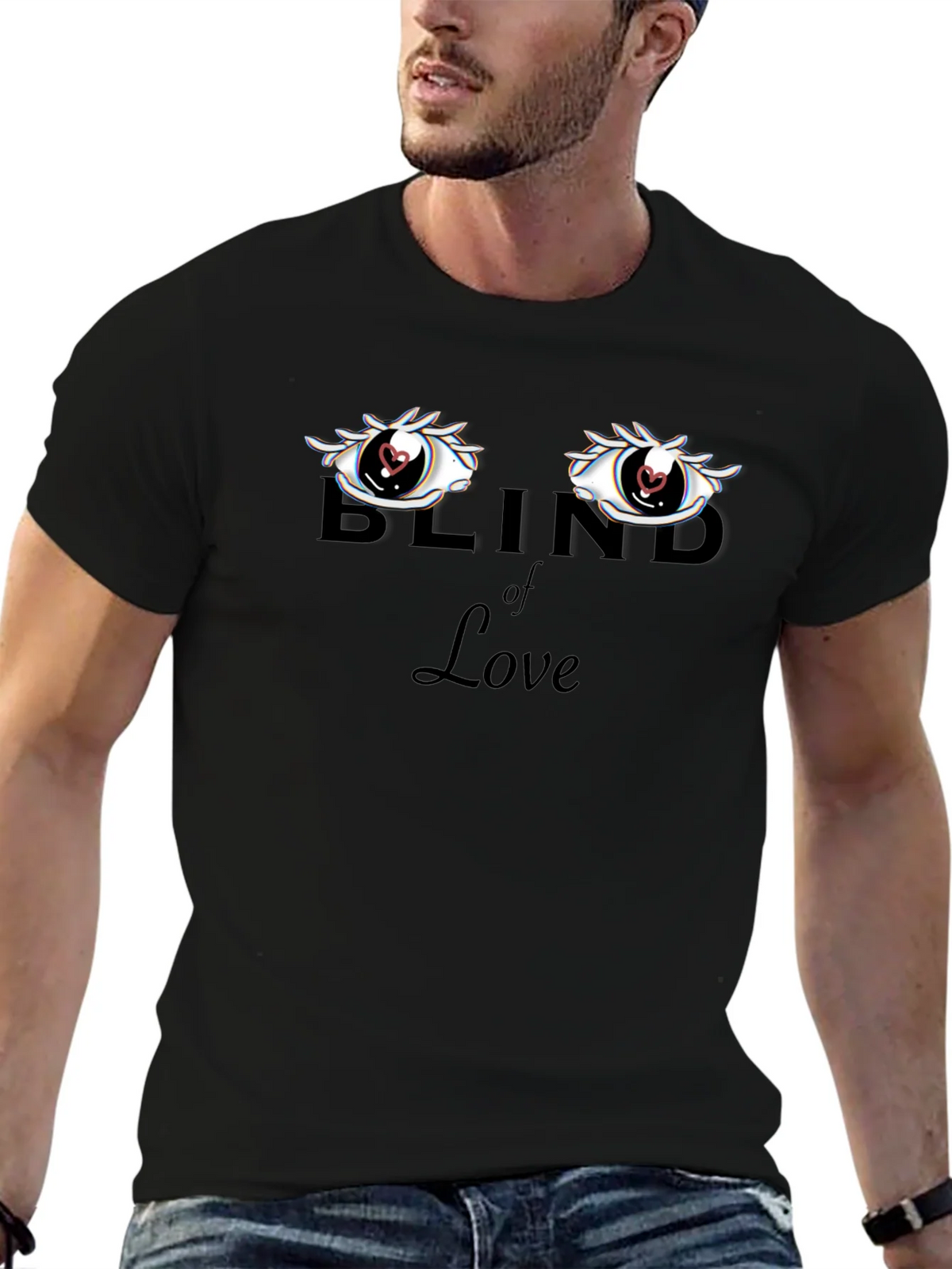 Blind of Love Graphic Tee - Black T-Shirt product image 5