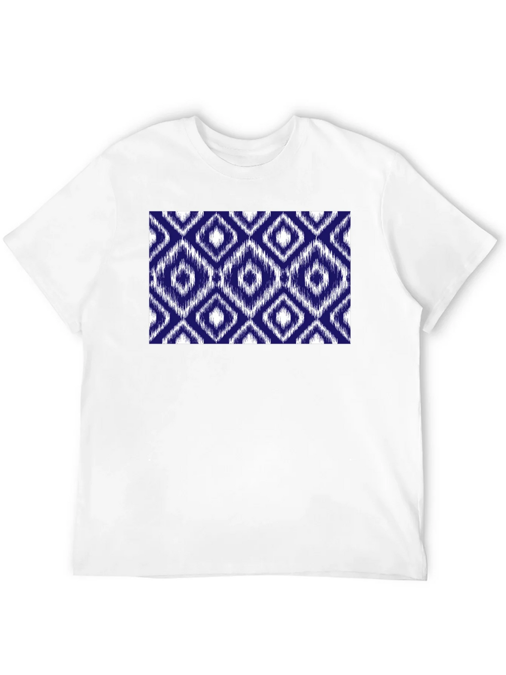 Stylish Black Tee with Blue Diamond Pattern product image 11
