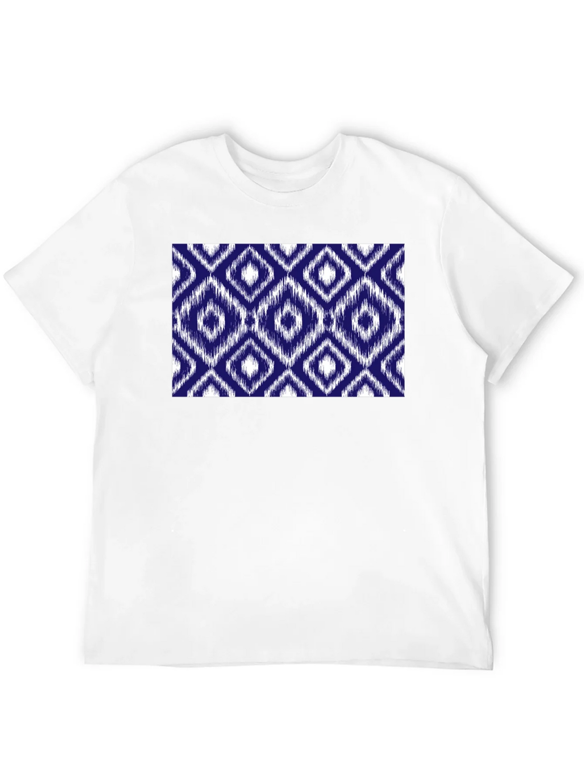 Stylish Black Tee with Blue Diamond Pattern product image 11