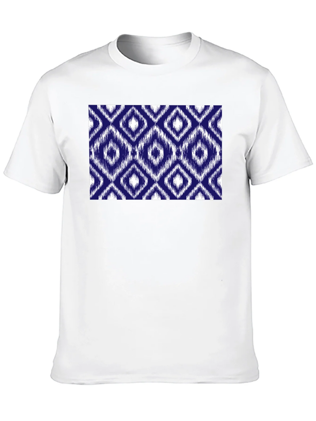 Stylish Black Tee with Blue Diamond Pattern product image 9