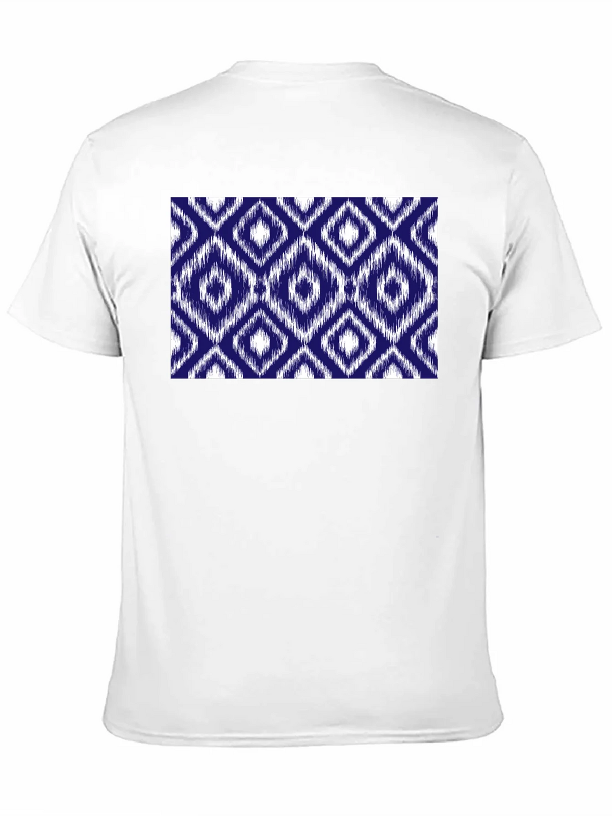 Stylish Black Tee with Blue Diamond Pattern product image 10