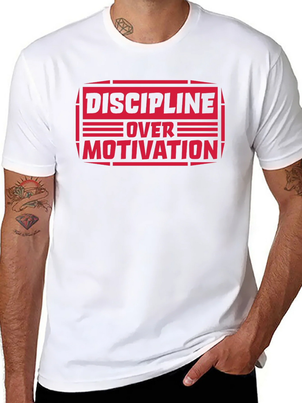 Discipline Over Motivation Graphic Tee product image 7