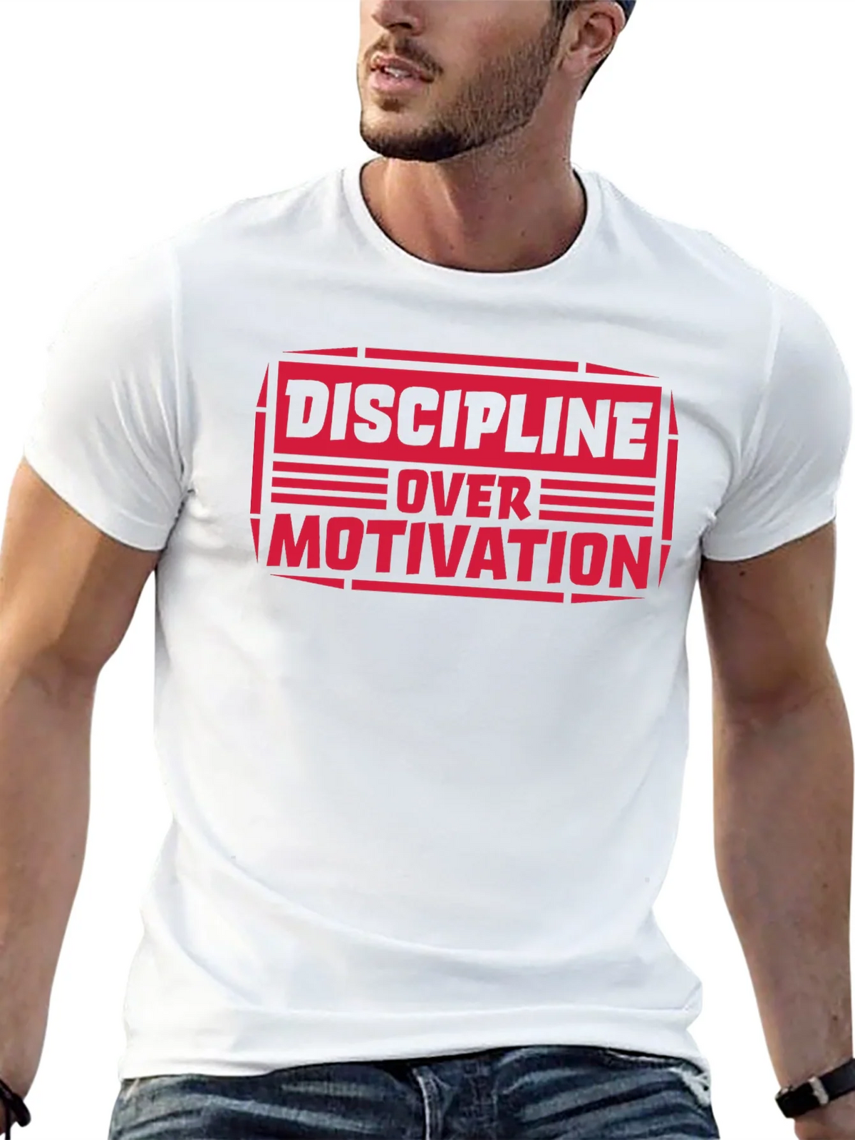 Discipline Over Motivation Graphic Tee product image 12