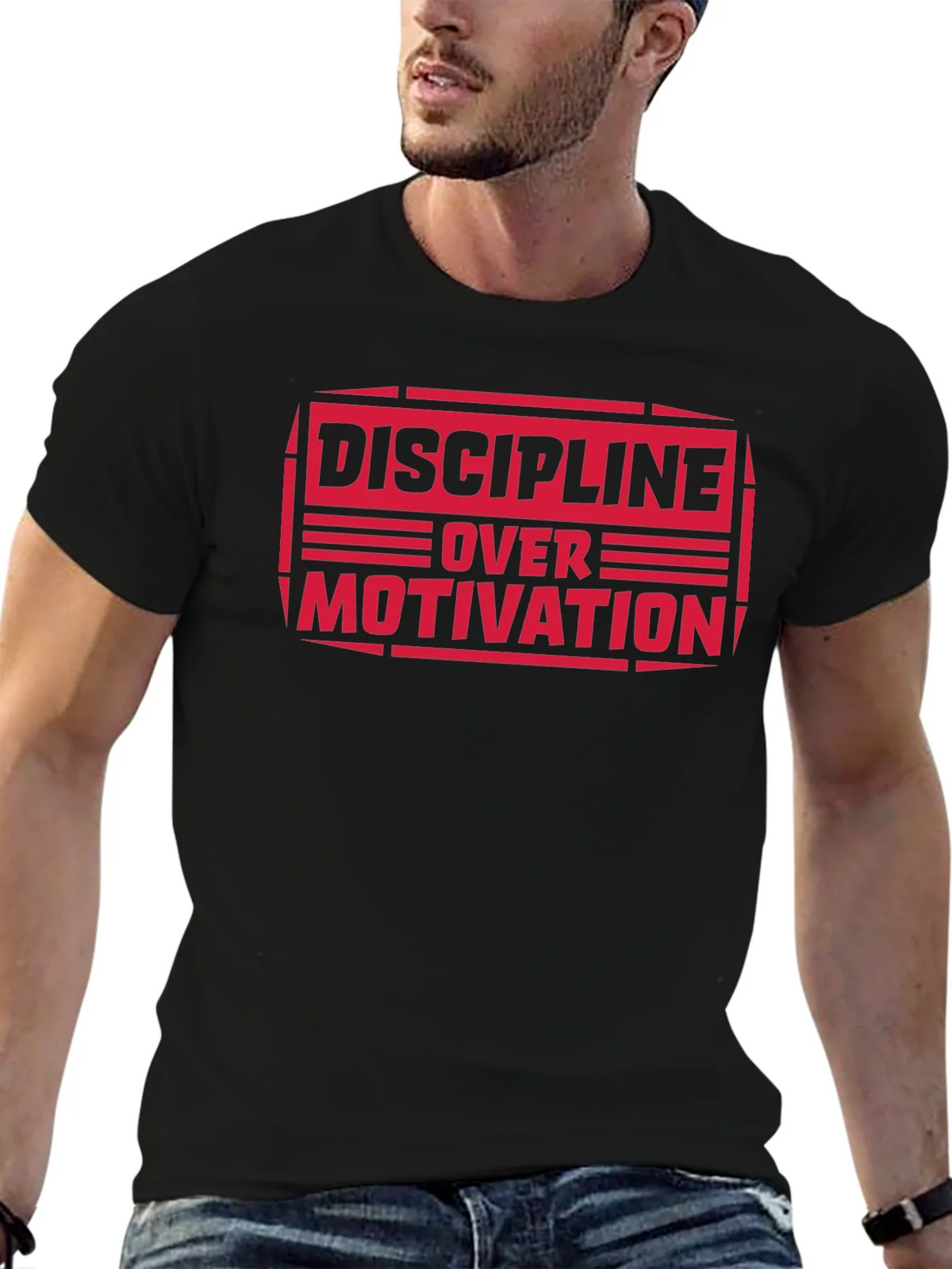 Discipline Over Motivation Graphic Tee product image 6
