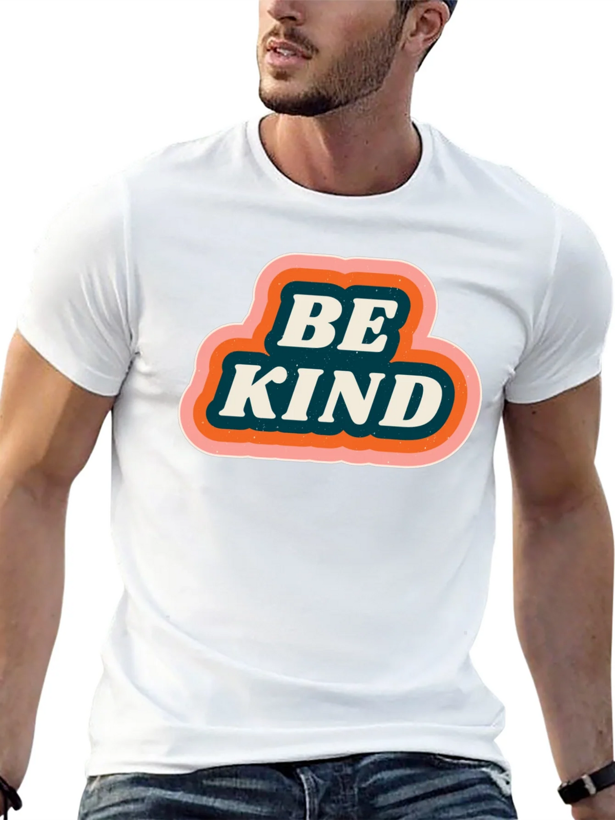 Be Kind Retro Graphic Tee - Black product image 5