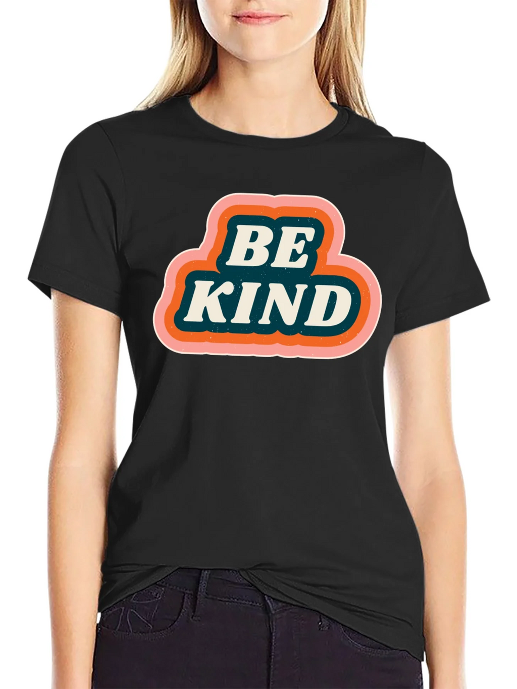 Be Kind Retro Graphic Tee - Black product image 1
