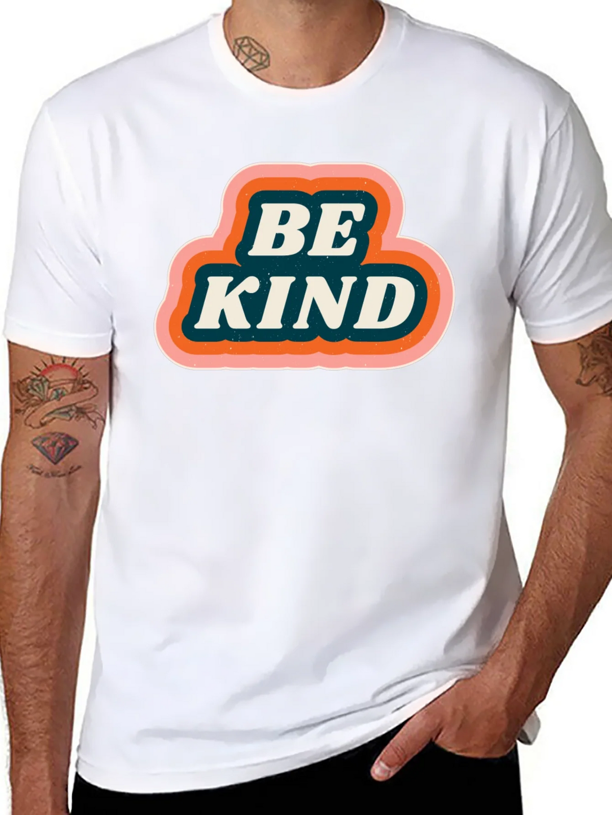 Be Kind Retro Graphic Tee - Black product image 3