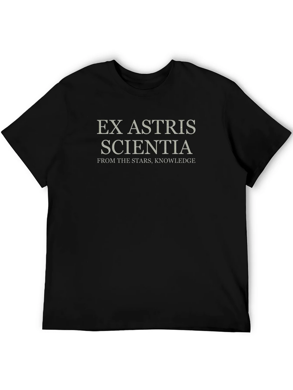 Ex Astris Scientia Black Graphic T-Shirt product image 5