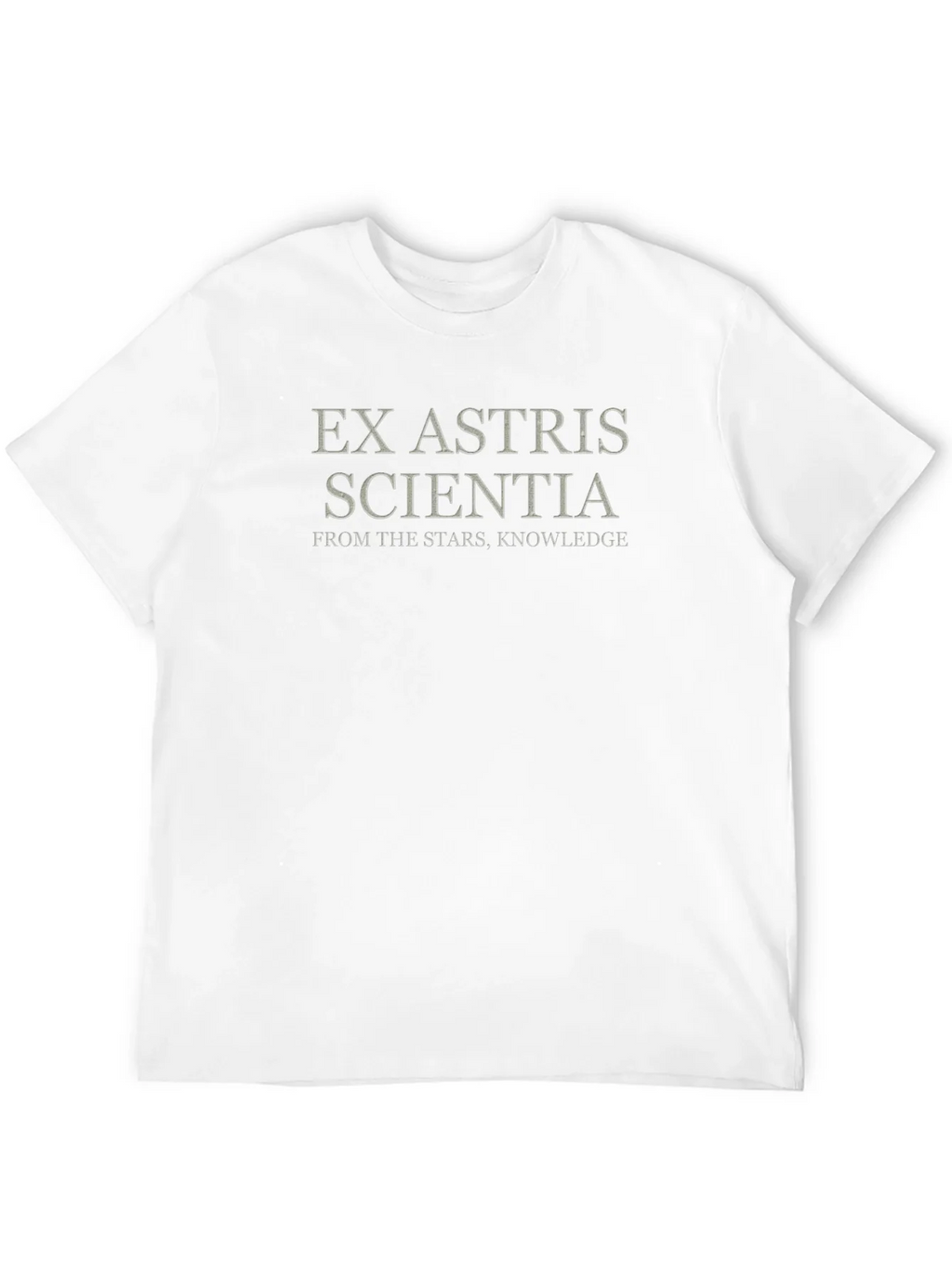 Ex Astris Scientia Black Graphic T-Shirt product image 11