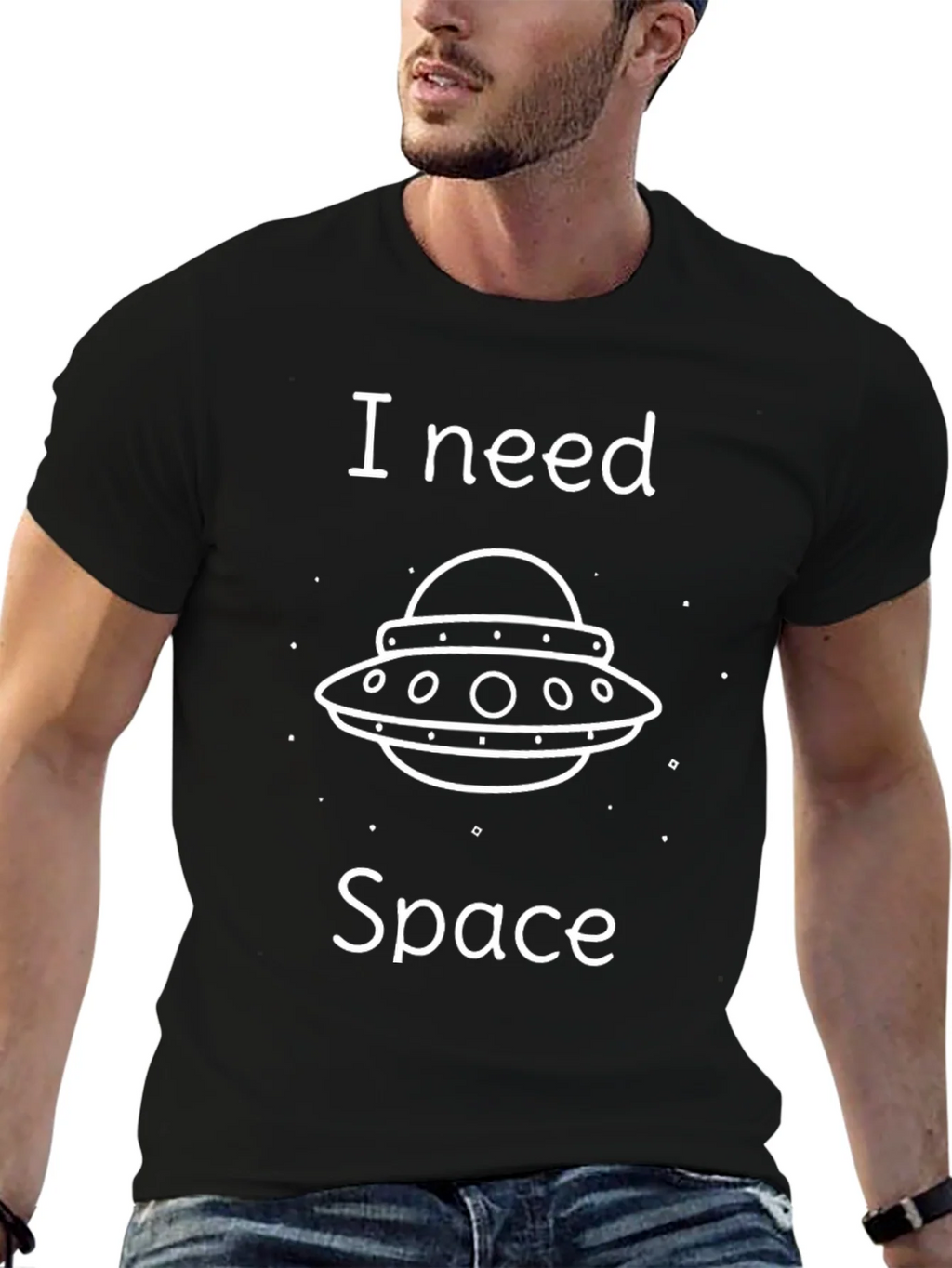 I Need Space UFO Graphic T-Shirt product image 6