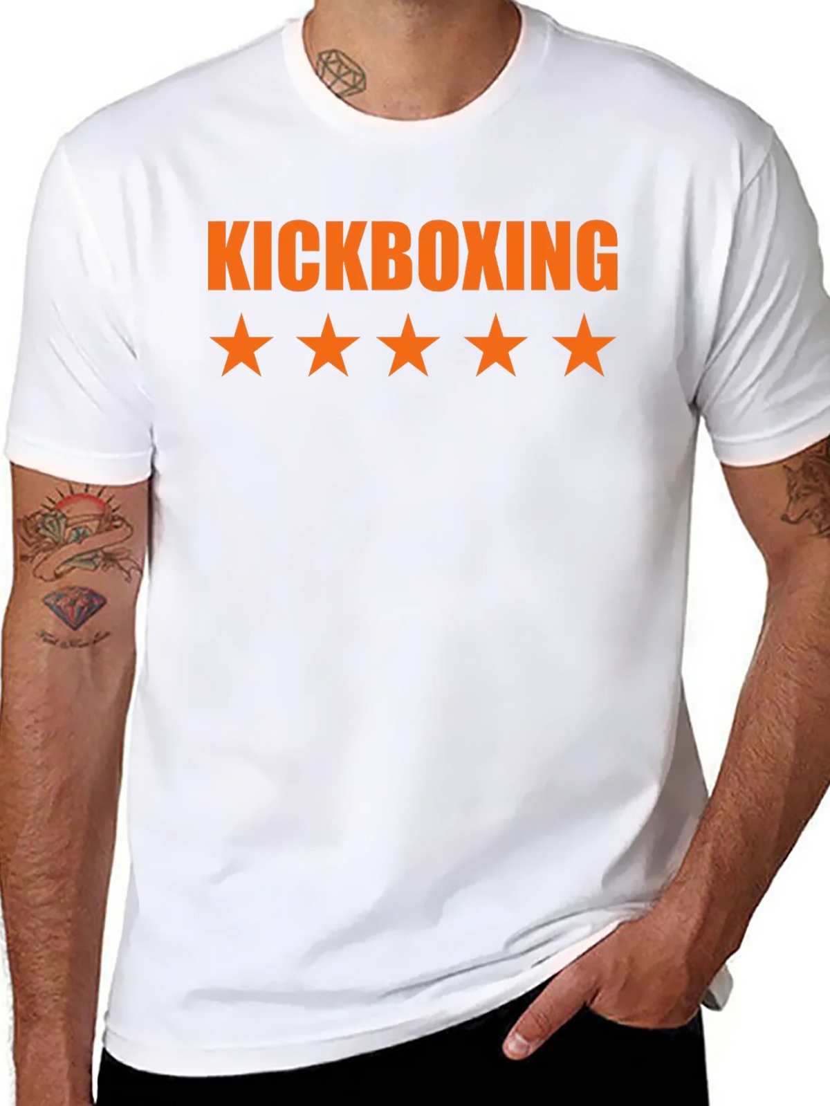 Kickboxing Star T-Shirt - Black Cotton Tee product image 7