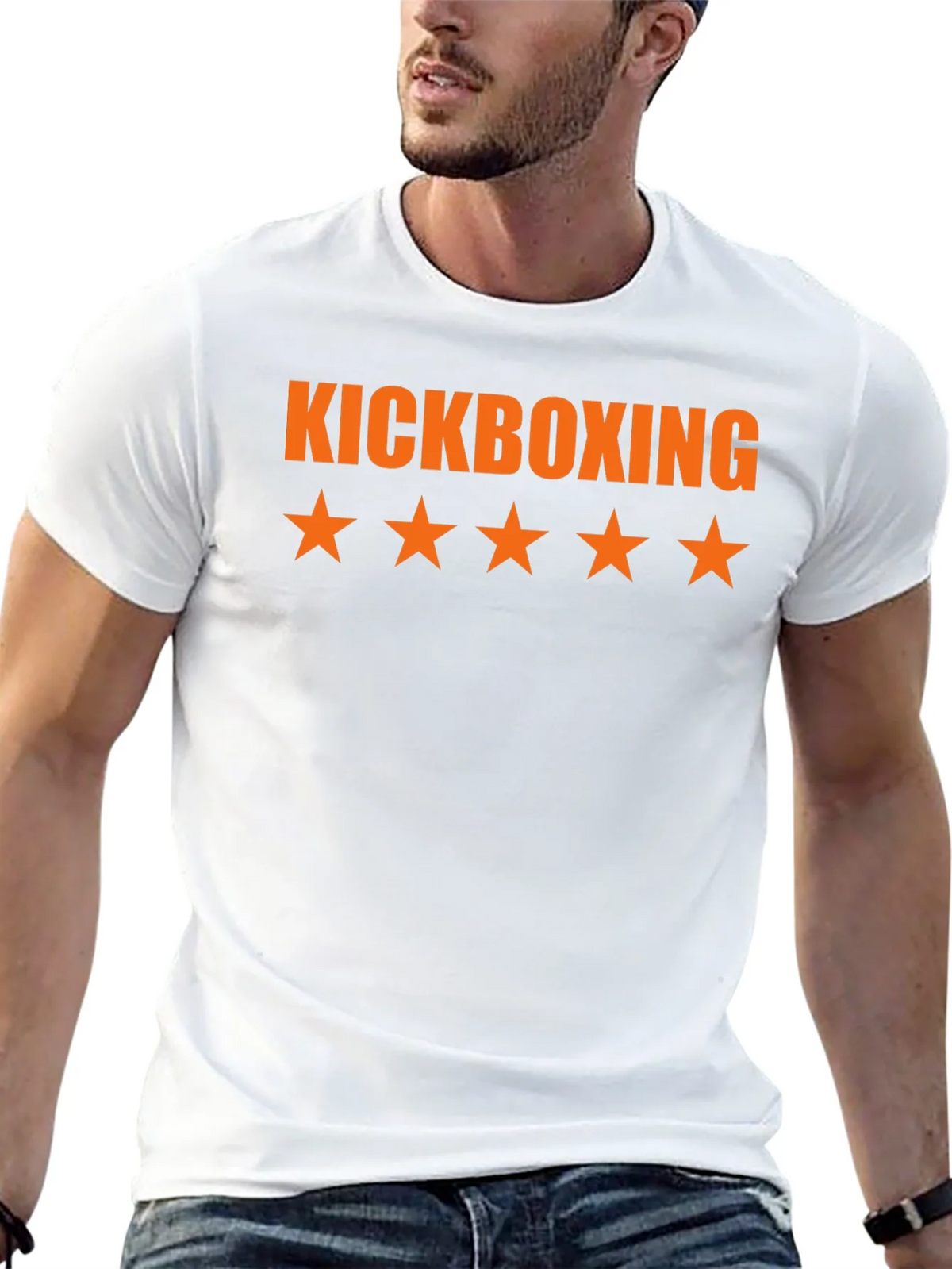 Kickboxing Star T-Shirt - Black Cotton Tee product image 12