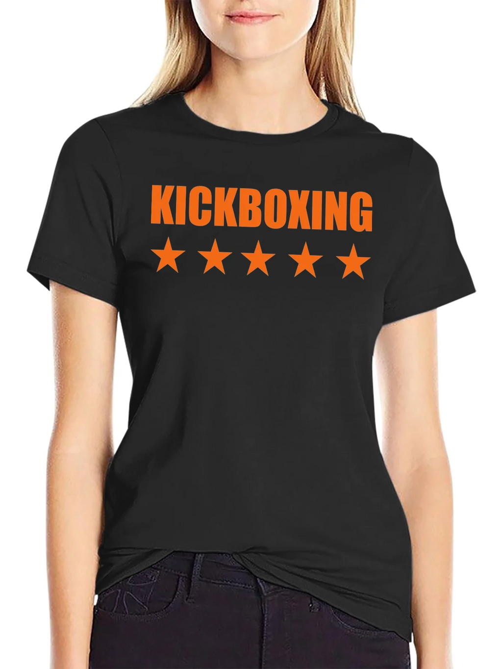 Kickboxing Star T-Shirt - Black Cotton Tee product image 2