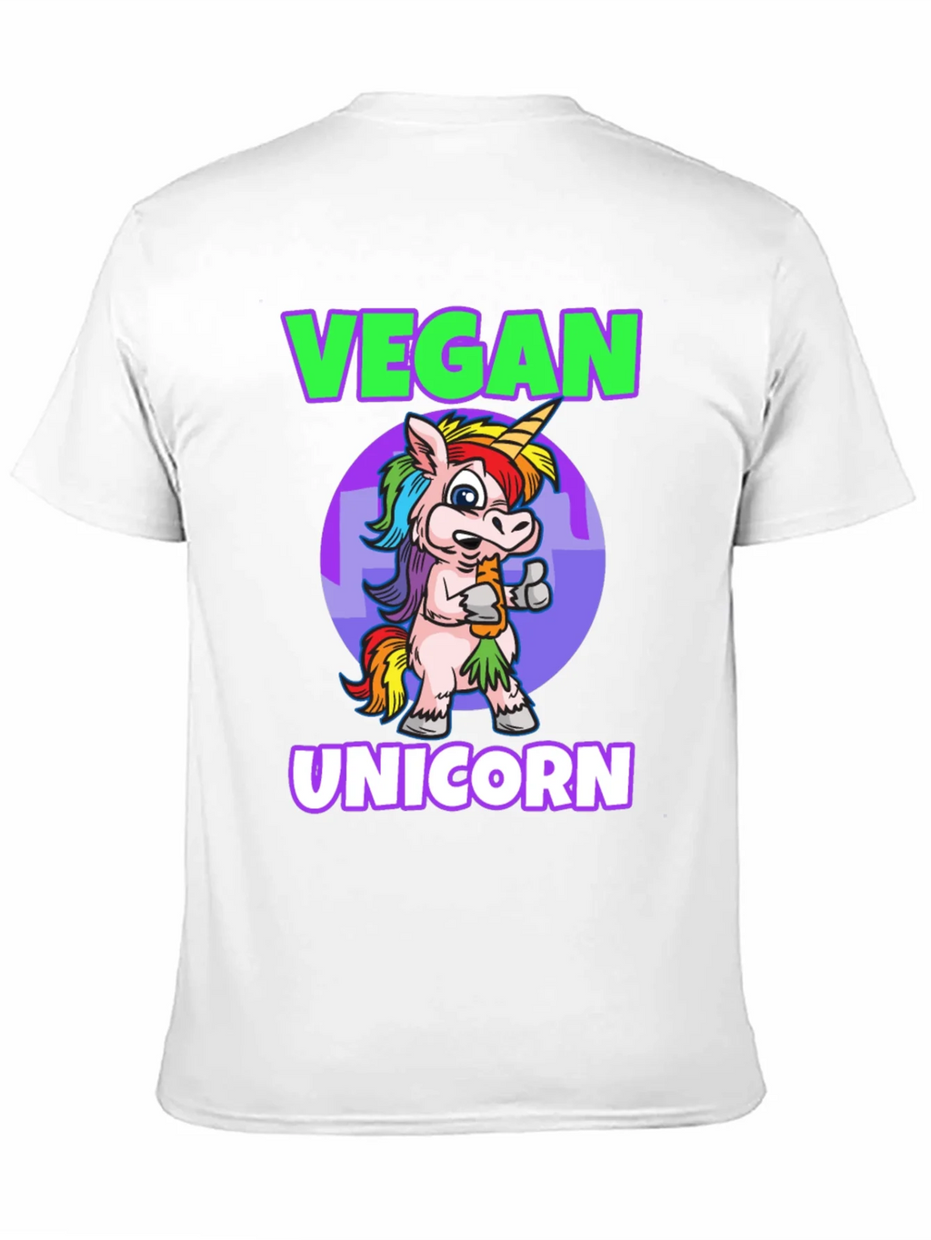 Vegan Unicorn Graphic T-Shirt - Mens Black Tee product image 10