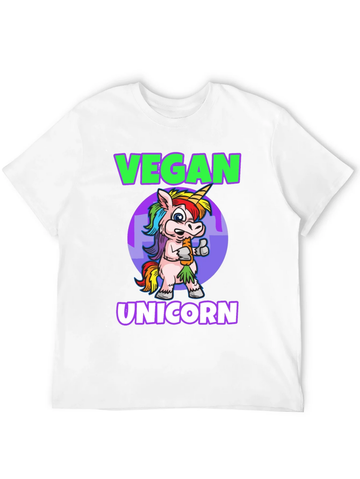 Vegan Unicorn Graphic T-Shirt - Mens Black Tee product image 11