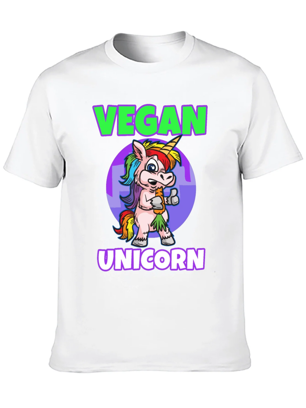 Vegan Unicorn Graphic T-Shirt - Mens Black Tee product image 9