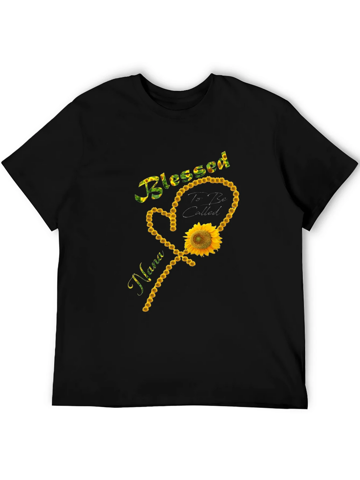 Blessed Nana Sunflower Graphic T-Shirt product image 1