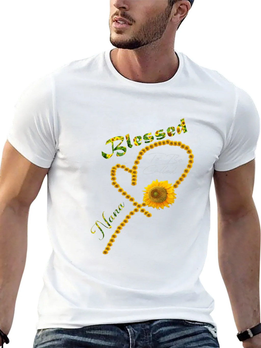 Blessed Nana Sunflower Graphic T-Shirt product image 2