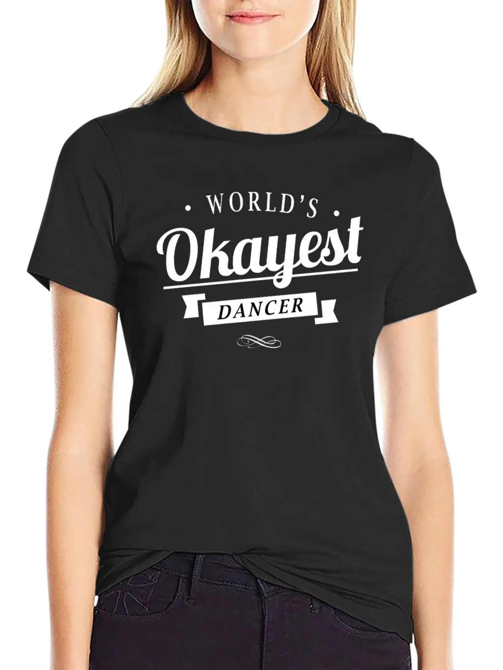 Worlds Okayest Dancer Graphic Tee - Black product image 2