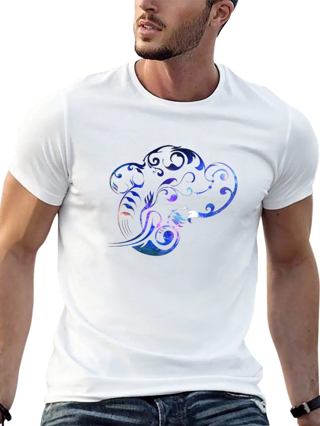 Cosmic Chef Hat Graphic Tee - Black