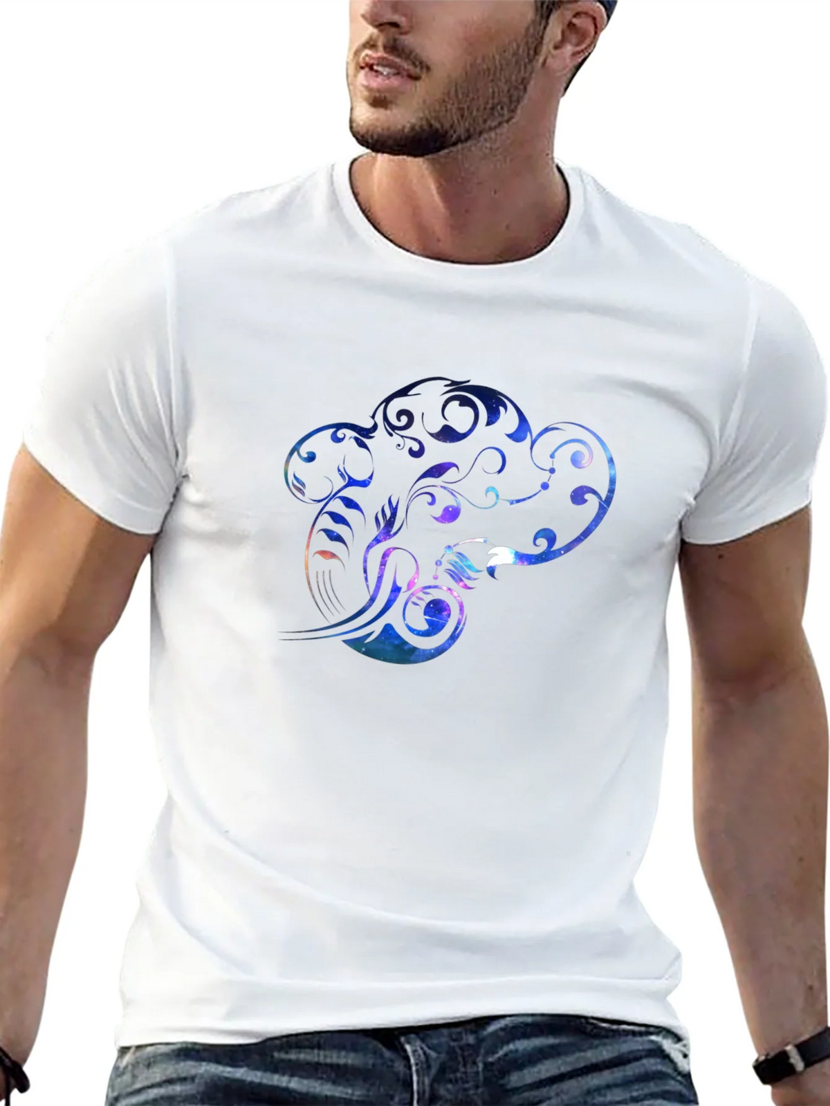 Cosmic Chef Hat Graphic Tee - Black