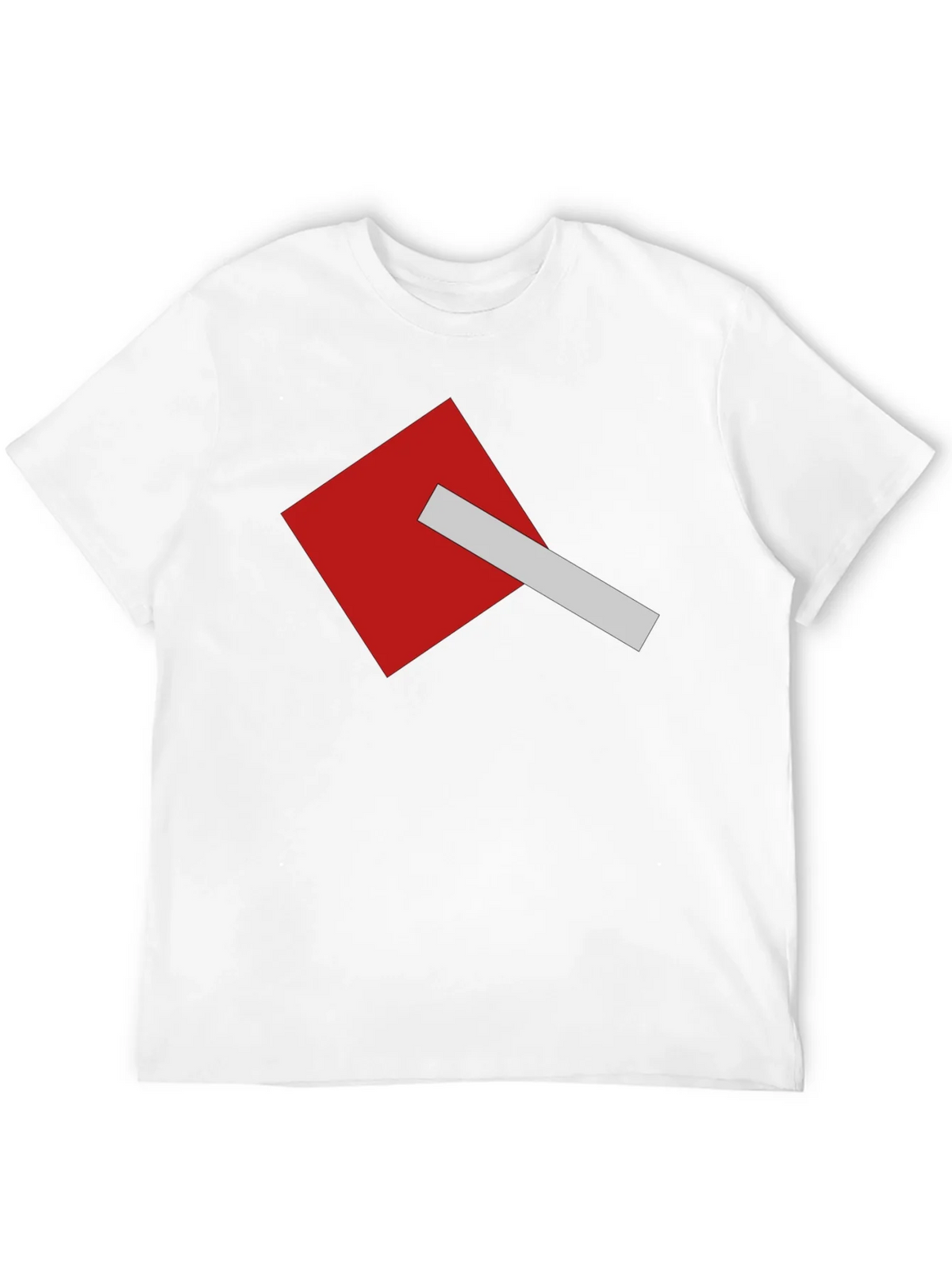 Geometric Square Graphic Tee - Modern Casual Style product image 10