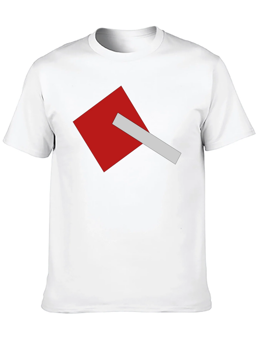 Geometric Square Graphic Tee - Modern Casual Style product image 9