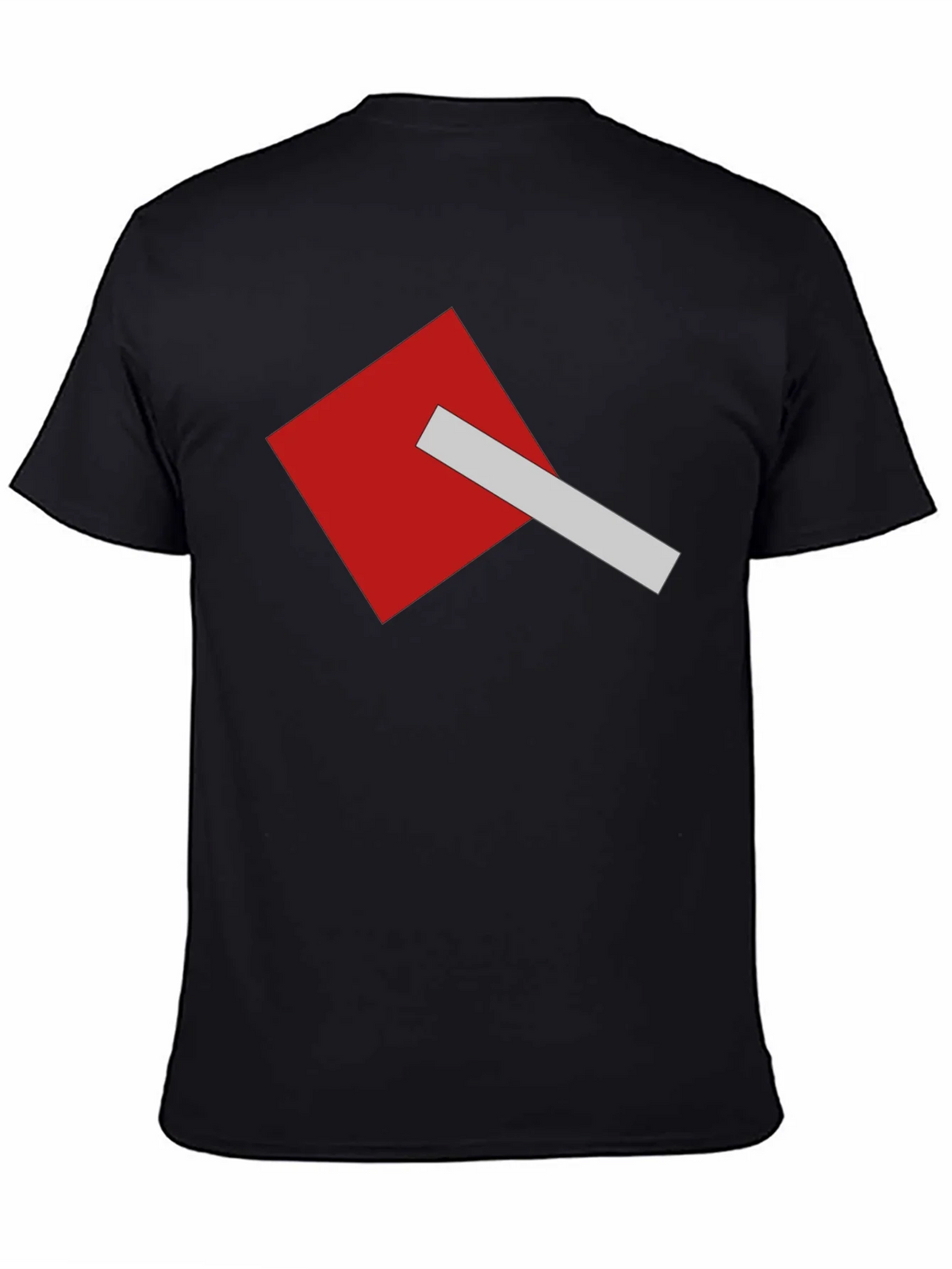 Geometric Square Graphic Tee - Modern Casual Style product image 4