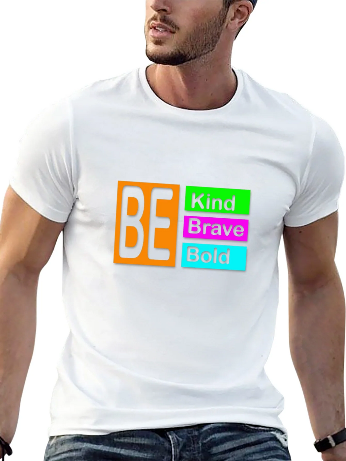 Be Kind Brave Bold Black T-Shirt product image 12