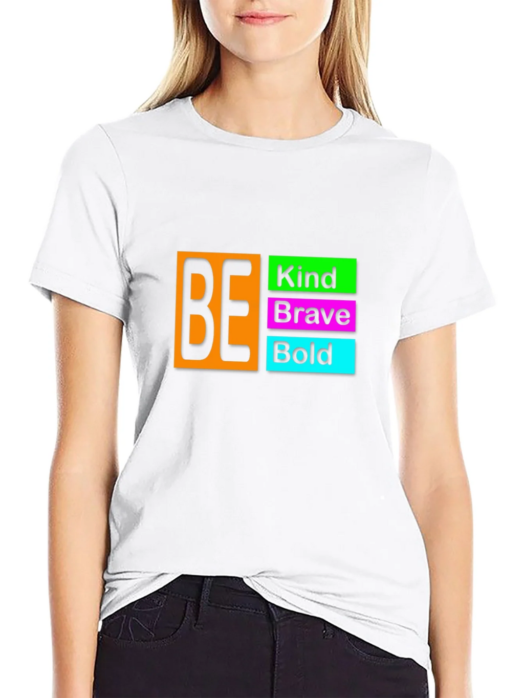 Be Kind Brave Bold Black T-Shirt product image 8