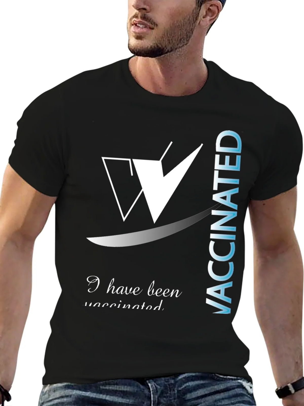 I Have Been Vaccinated Black T-Shirt product image 6