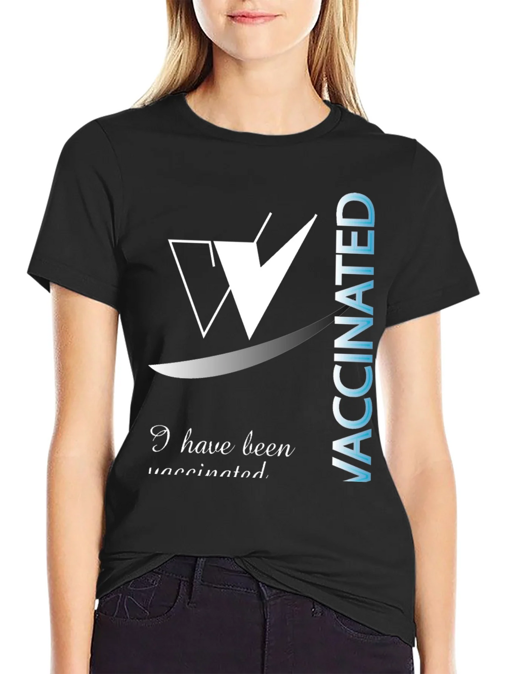 I Have Been Vaccinated Black T-Shirt product image 2