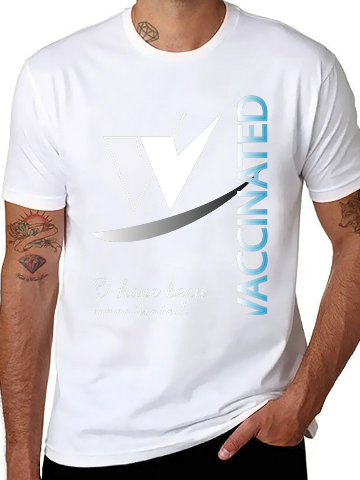 I Have Been Vaccinated Black T-Shirt product image 7