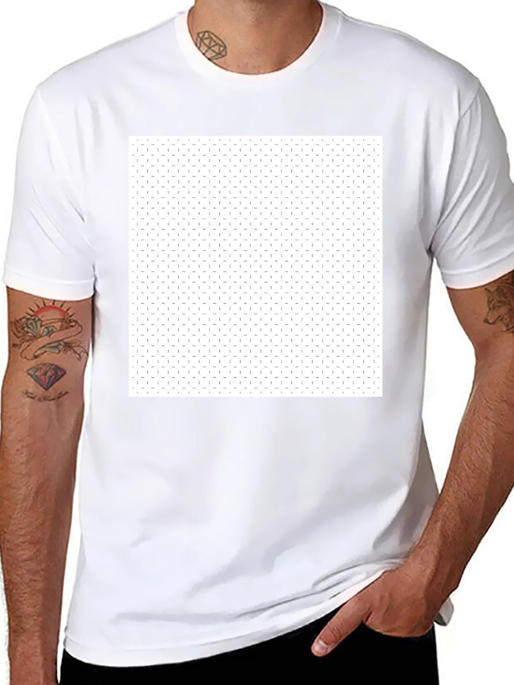 Black Crew Neck T-Shirt with Graphic product image 7