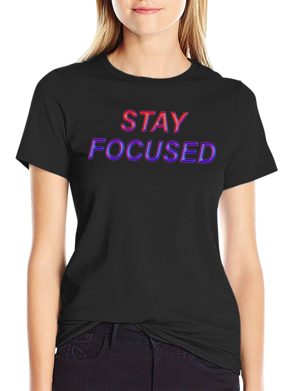 Stay Focused Graphic T-Shirt - Motivational Tee product image 2