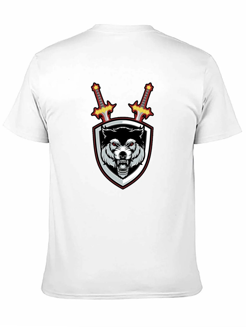 Wolf Crest Sword Graphic T-Shirt - Black product image 10