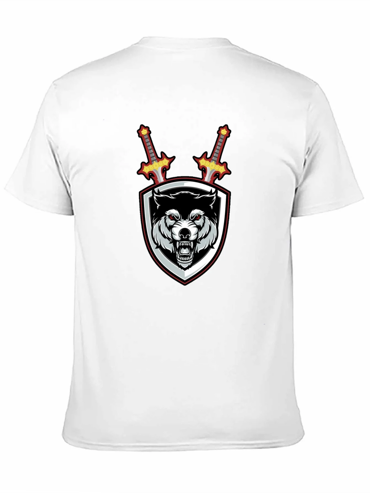 Wolf Crest Sword Graphic T-Shirt - Black product image 10
