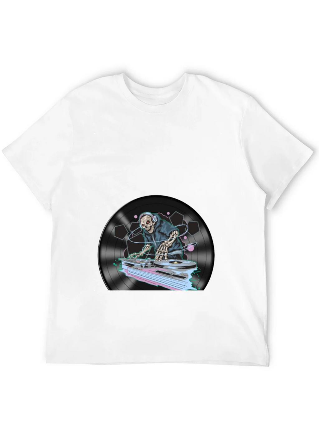 DJ Skeleton Graphic T-Shirt product image 11
