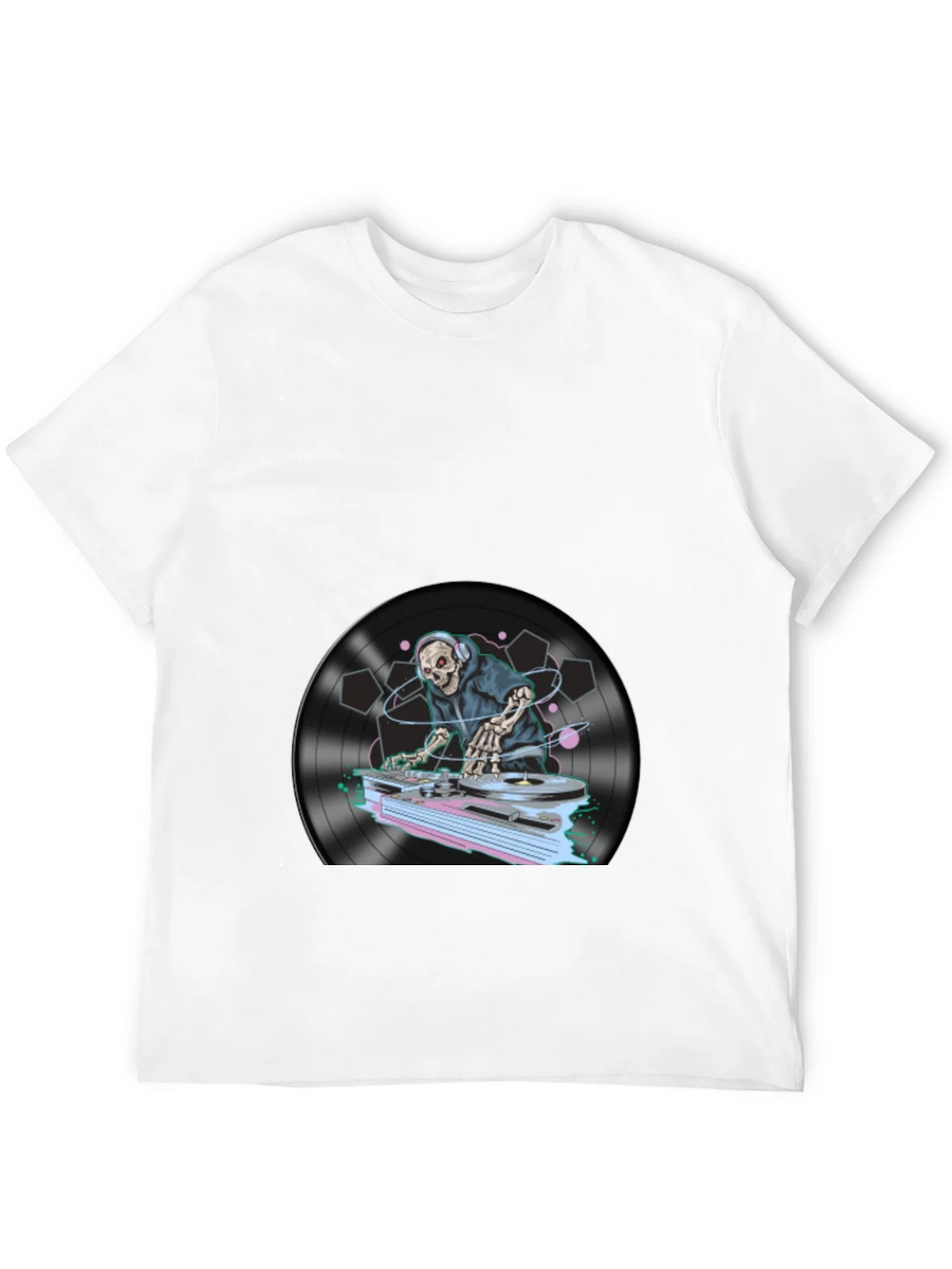 DJ Skeleton Graphic T-Shirt product image 11