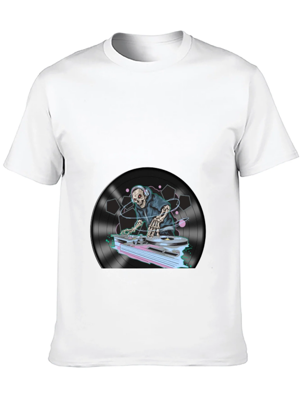 DJ Skeleton Graphic T-Shirt product image 9