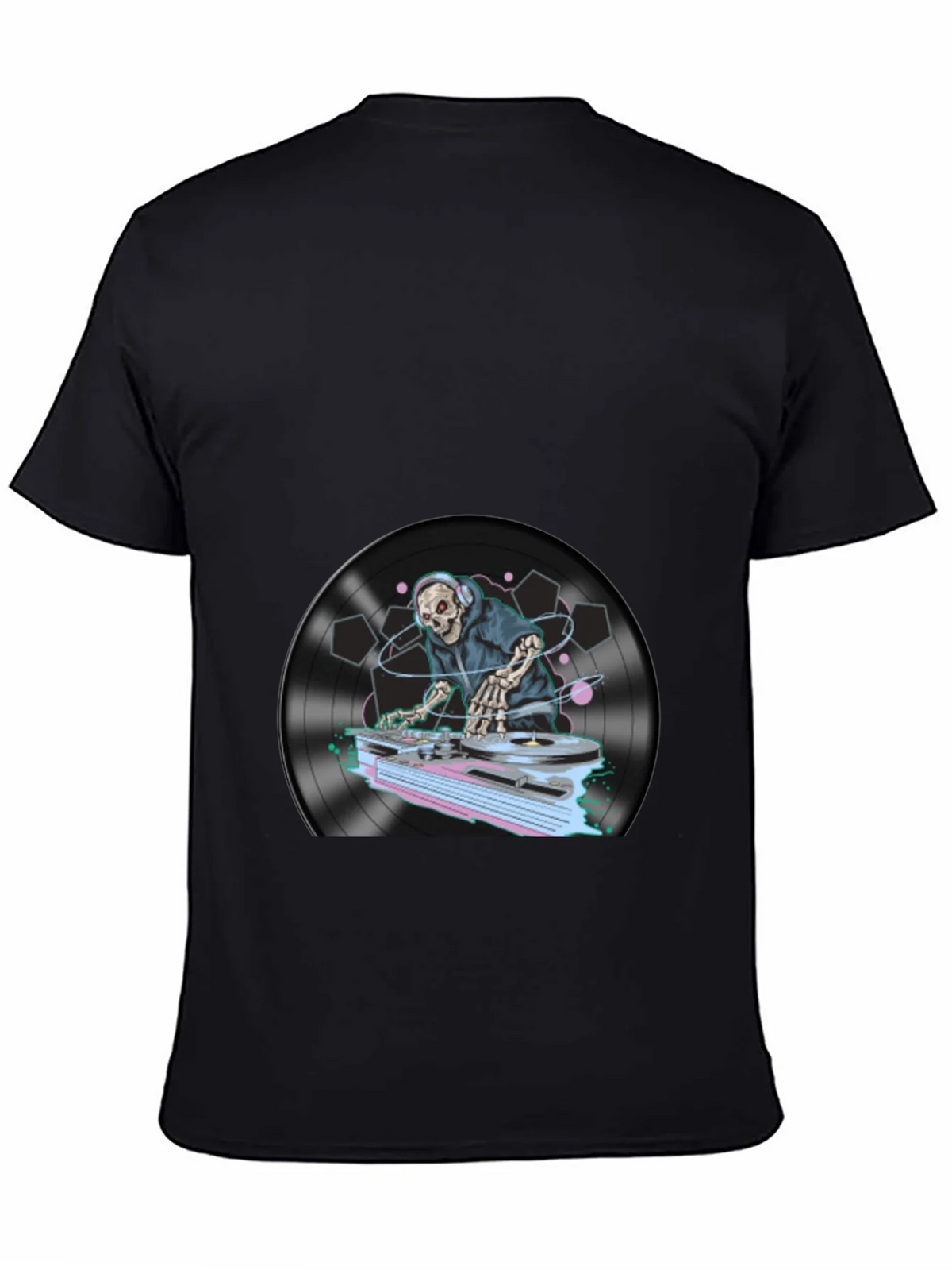 DJ Skeleton Graphic T-Shirt product image 4
