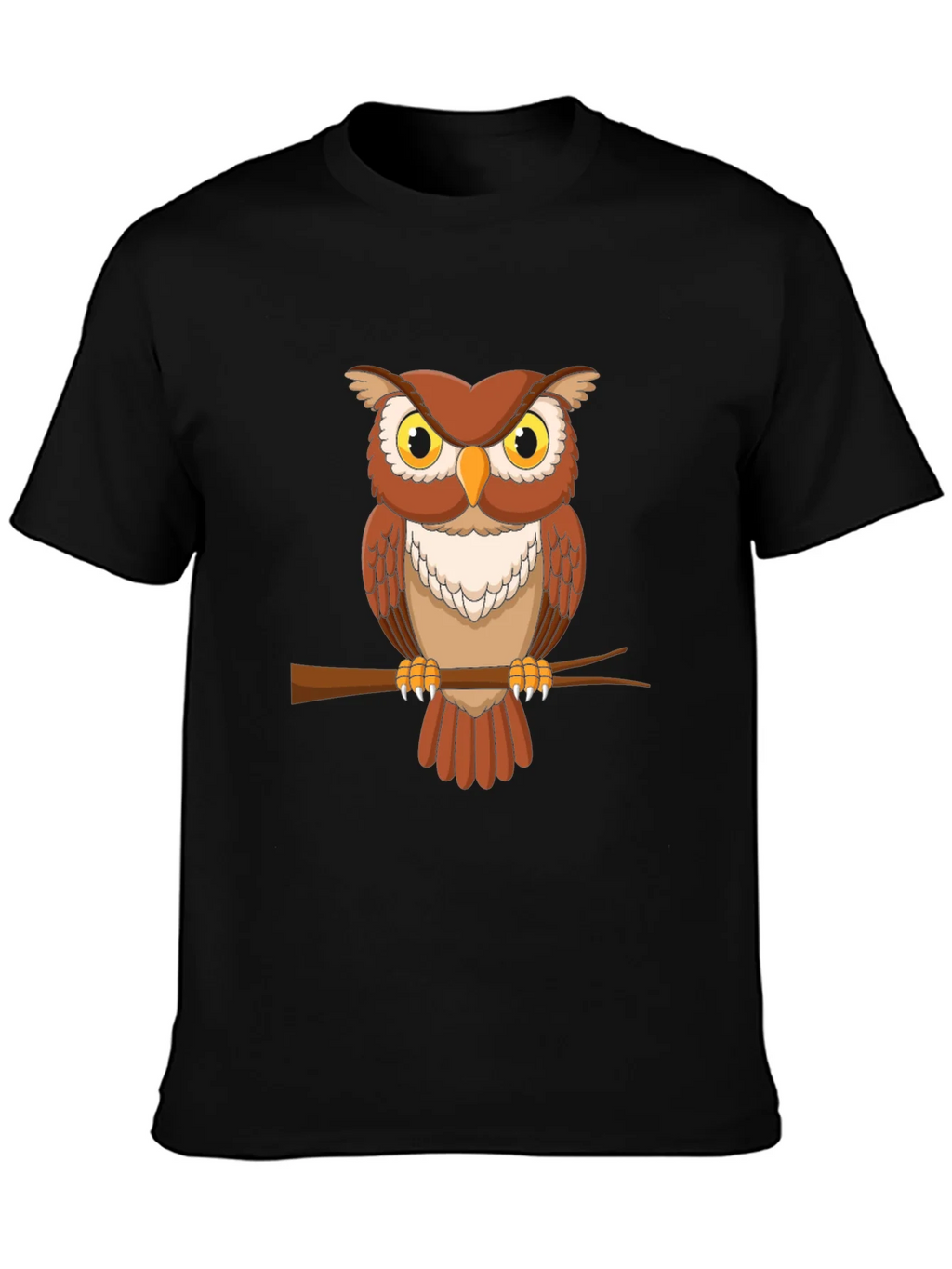 Owl Graphic Tee - Mens Short Sleeve Crew Neck T-Shirt product image 3