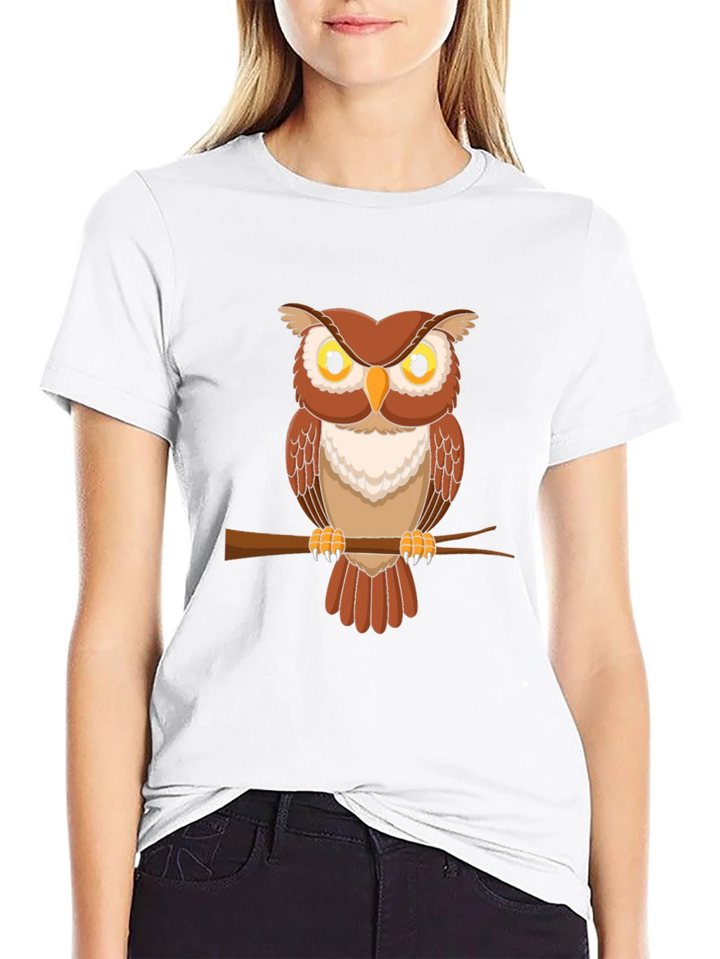 Owl Graphic Tee - Mens Short Sleeve Crew Neck T-Shirt product image 8