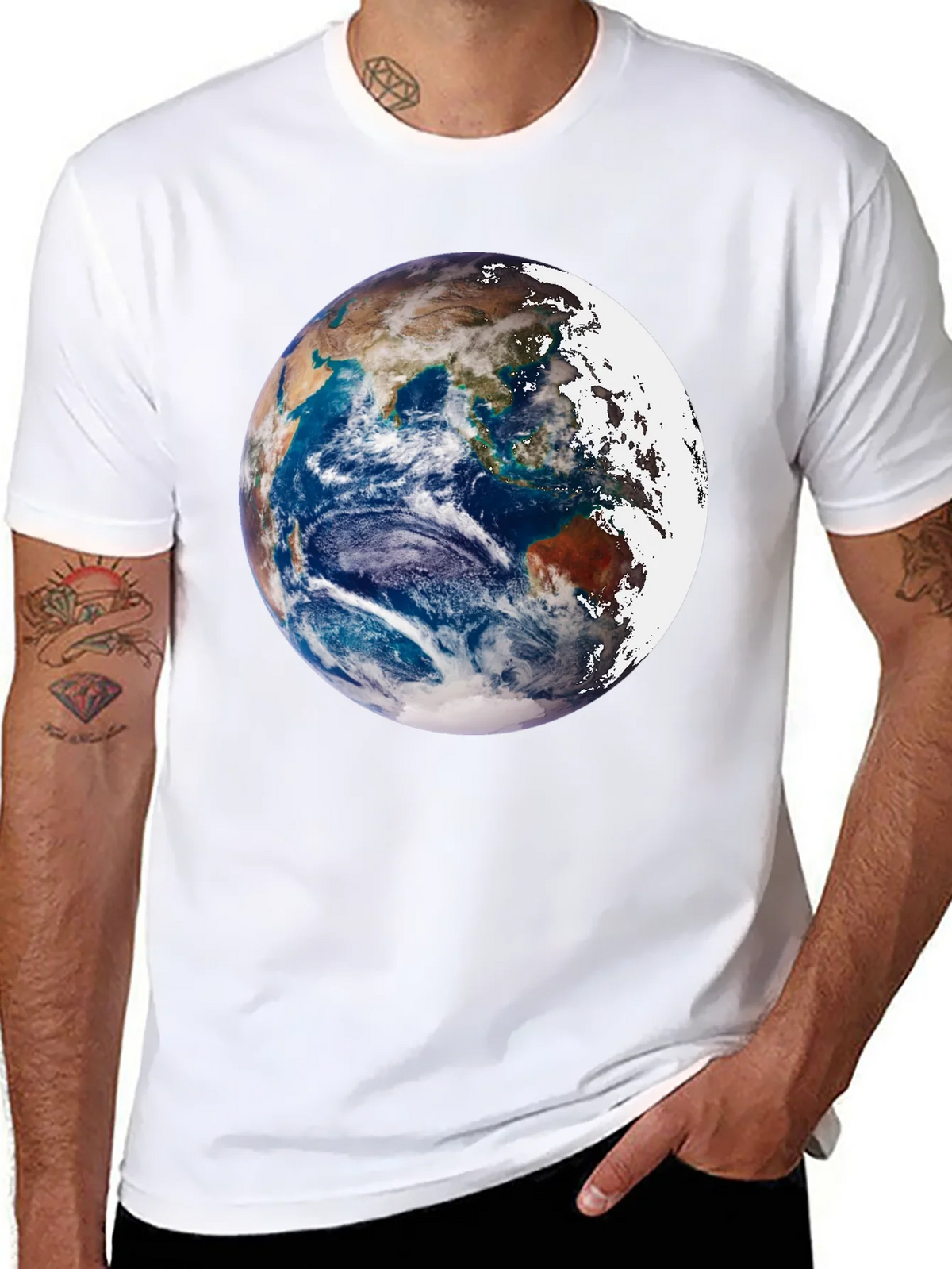 Earth Graphic Black Tee - Global Awareness product image 5