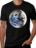 Earth Graphic Black Tee - Global Awareness product image 1