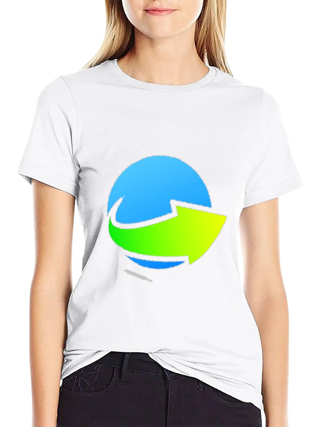 Stylish Graphic Tee - Blue & Green Arrow Design product image 8
