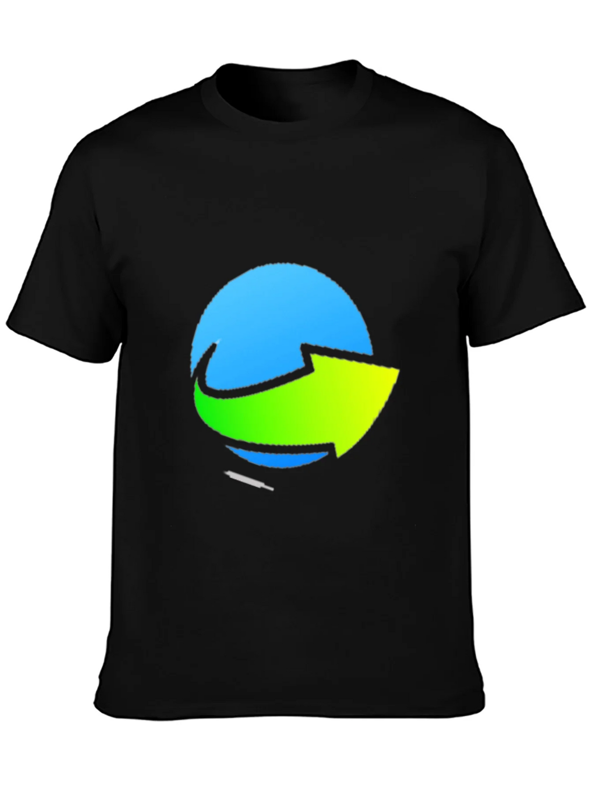 Stylish Graphic Tee - Blue & Green Arrow Design product image 3