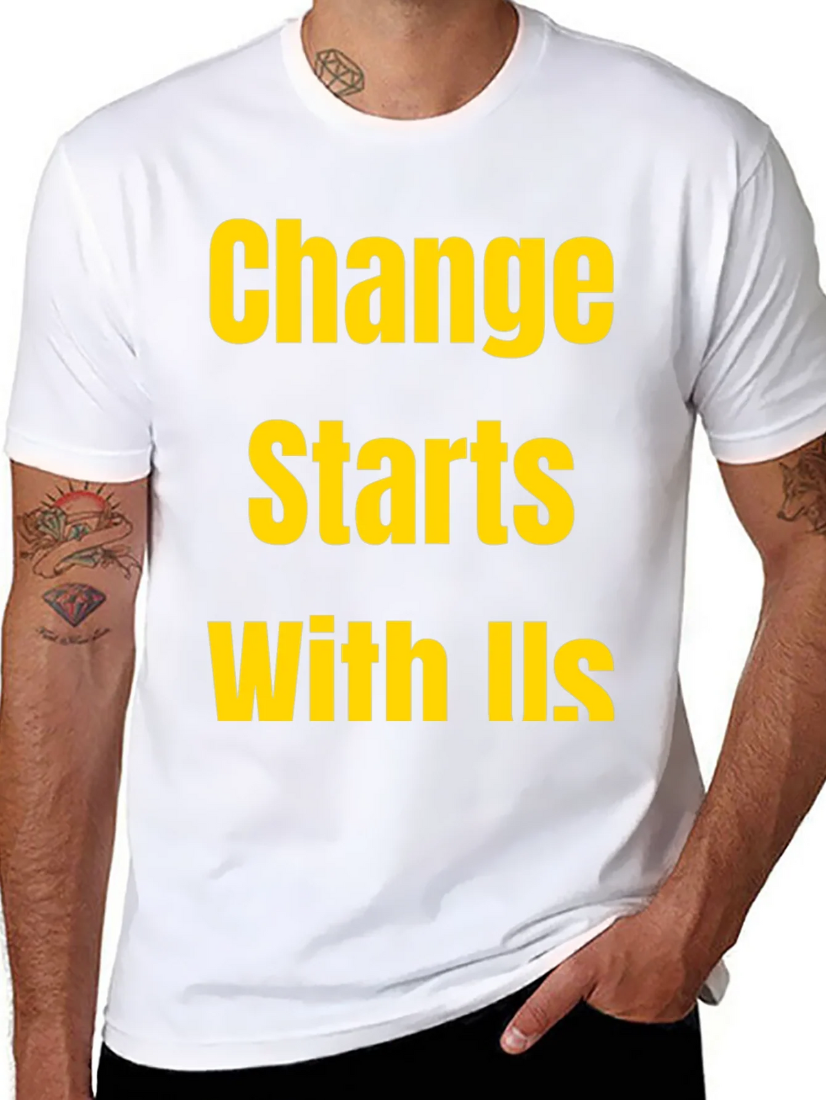 Change Starts With Us Black T-Shirt product image 7